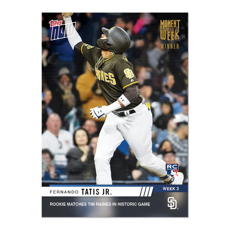 TOPPS NOW® Moment Of The Week 3 Nominee 3 - Fernando Tatis Jr. - Votes: 267