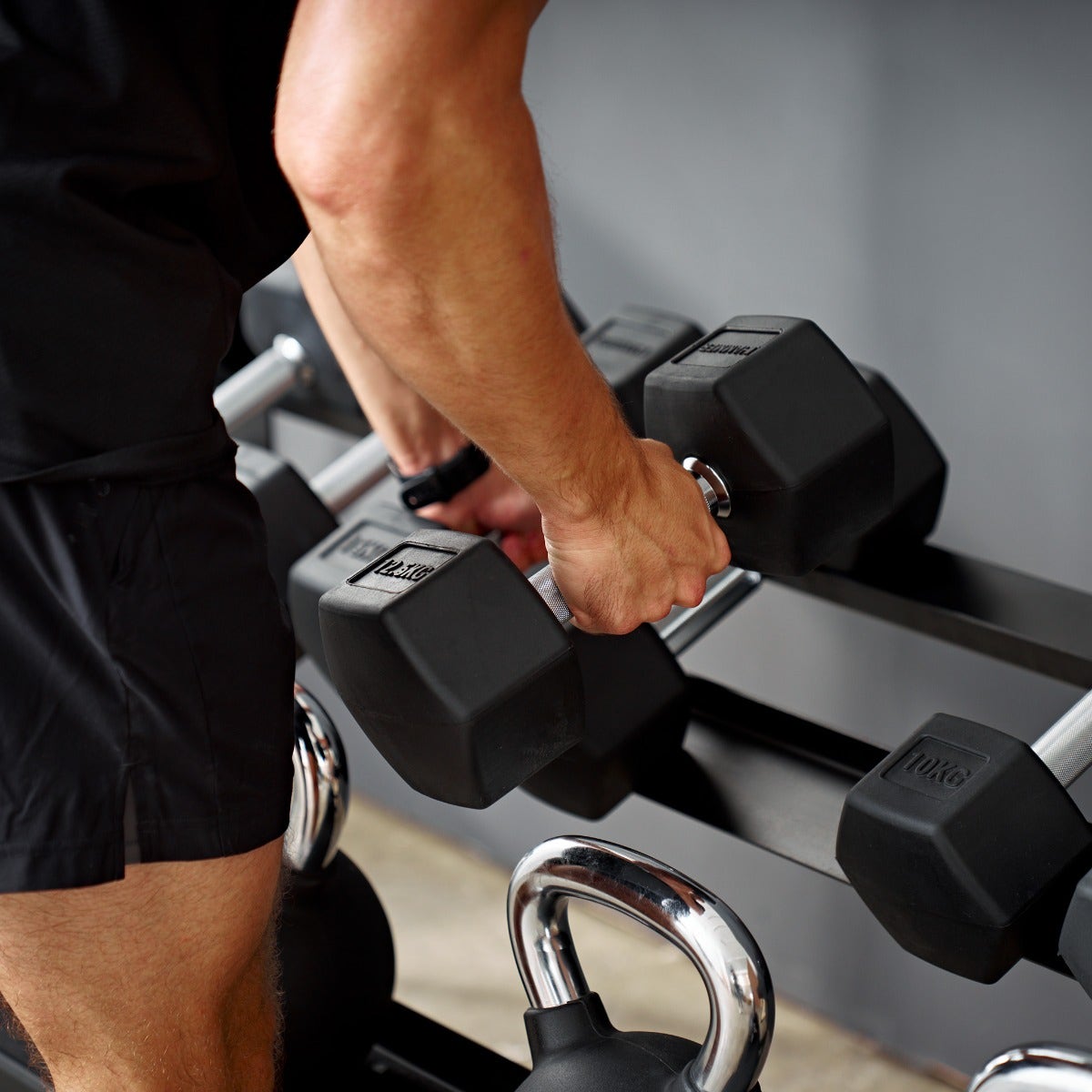 Modular dumbbell rack