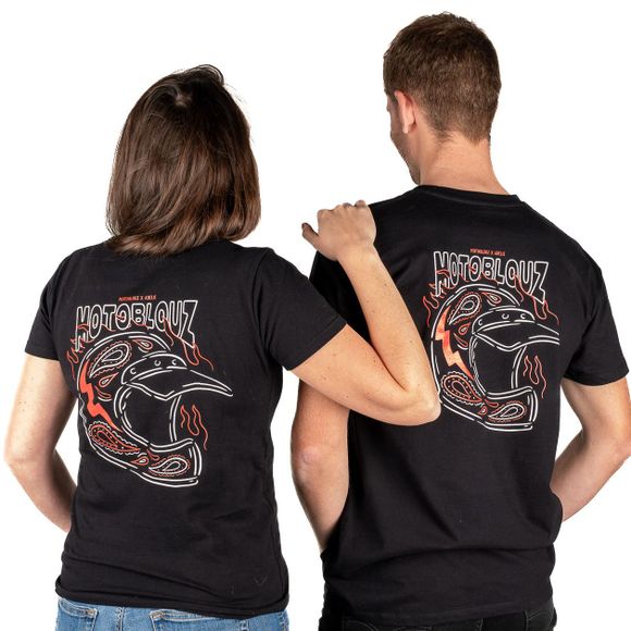 T-Shirt Motoblouz X ADELIE - FEMME - 20ANS - NoirRef : MB0402