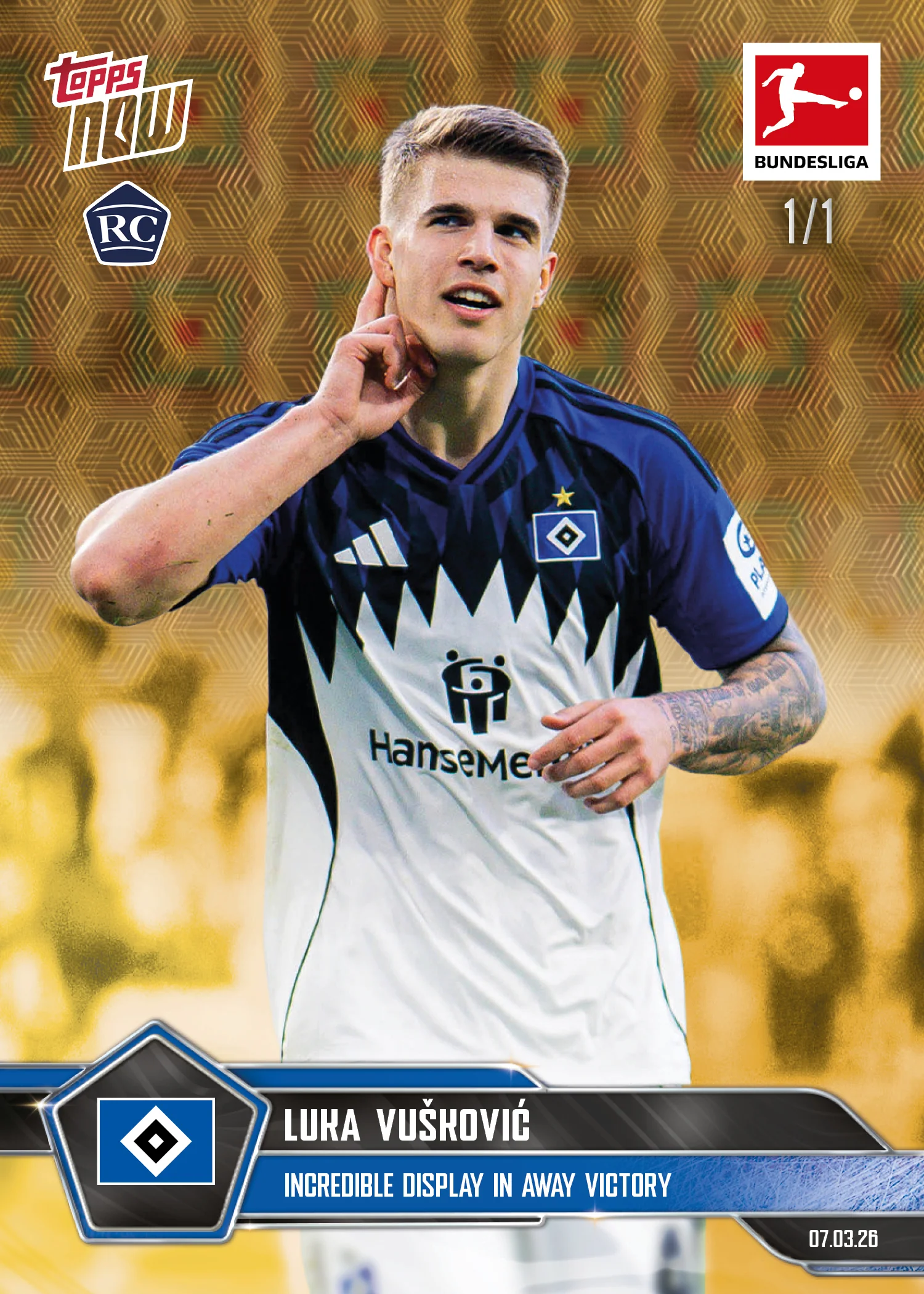 Luka Vušković - 2025-26 Bundesliga Topps NOW® - Card 143