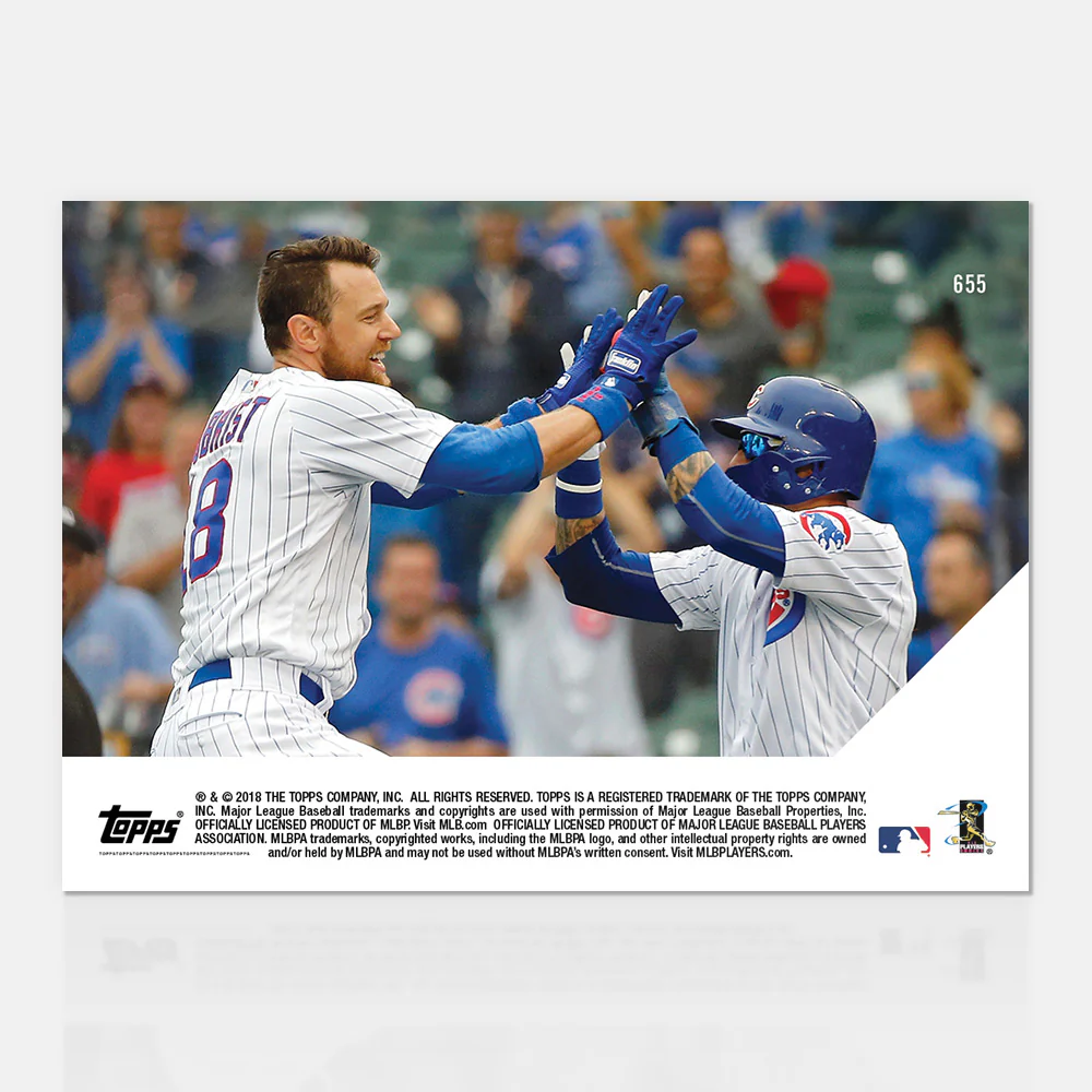 Ben Zobrist - 08/29/2018 TOPPS NOW® Card 655 - Print Run: 274