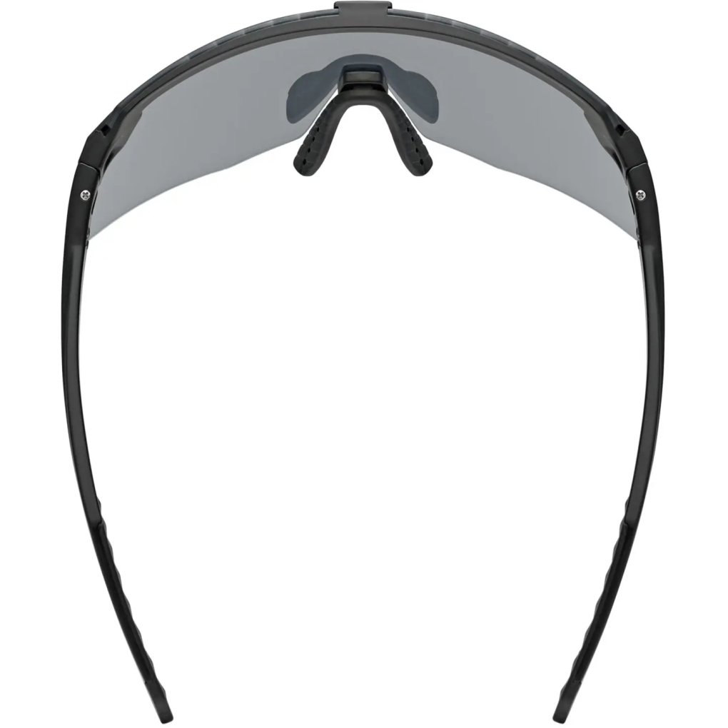 Uvex pace stage s Cycling Glasses - black matt/mirror silver