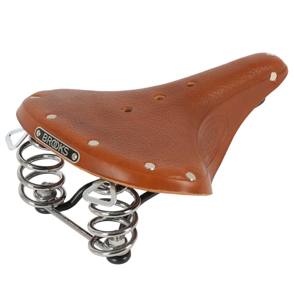Brooks B67 Bend Leather Saddle - honey