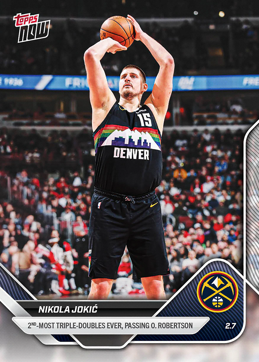 Nikola Jokić - 2025-26 NBA Topps NOW® - Card 166 - PR: 732