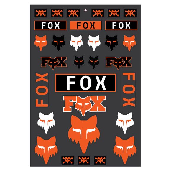 Fox LEGACY TRACK PACK sticker sheet - OrangeRef: fx4923 / 32536-009-os