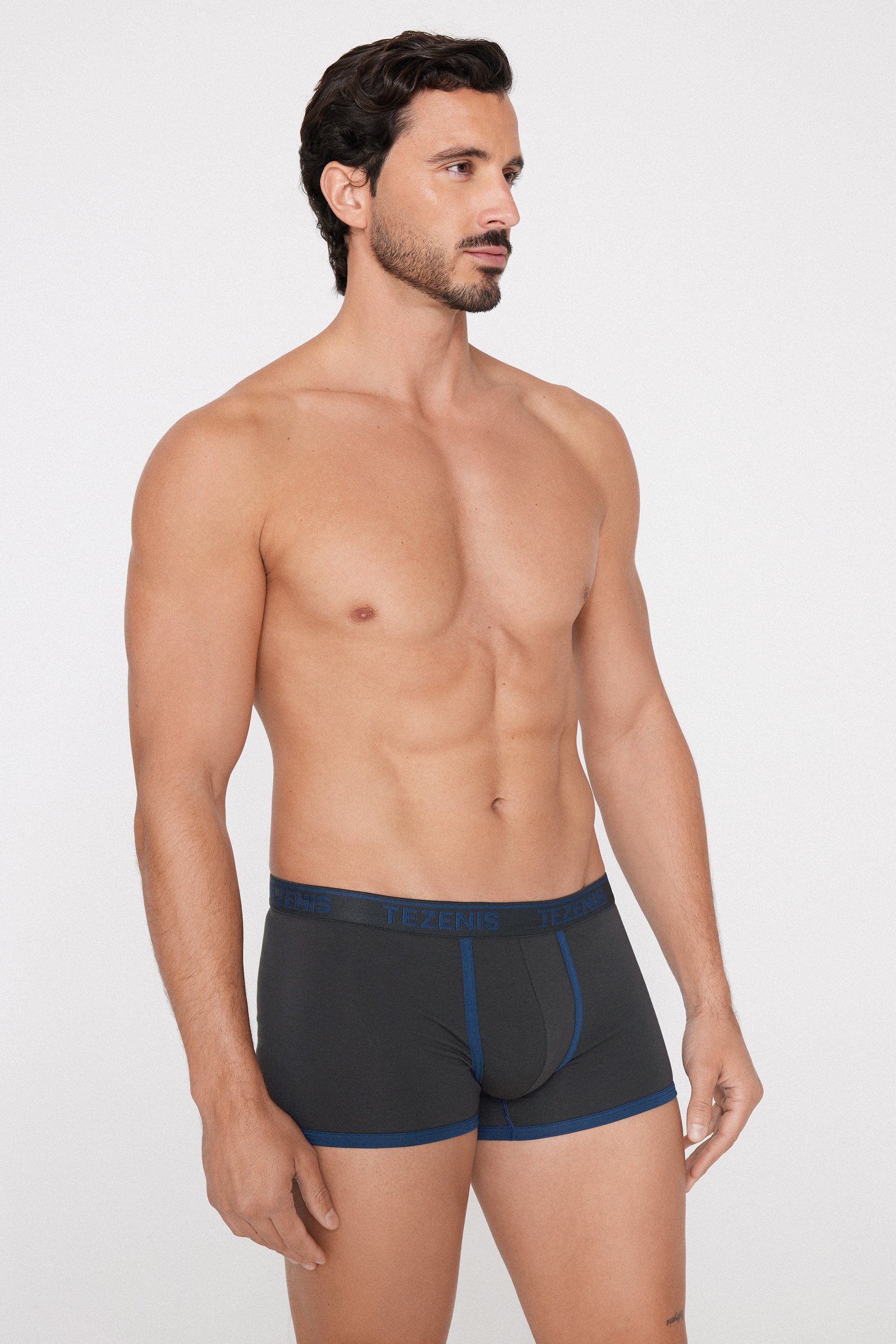 Organic Cotton Boxers with Contrasting Trim and Logo