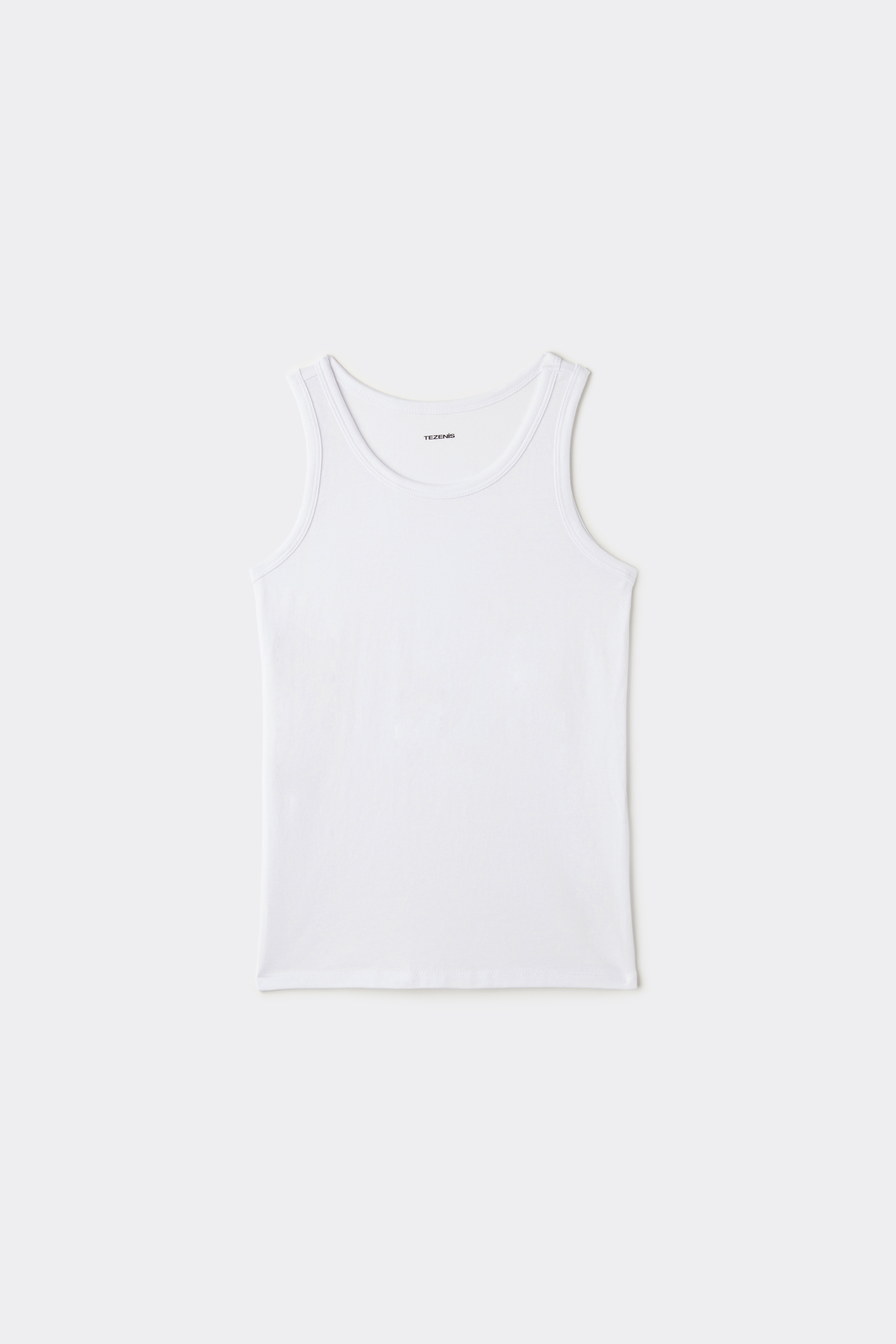 Unisex Kids' Basic Cotton Camisole with Wide Shoulder Straps