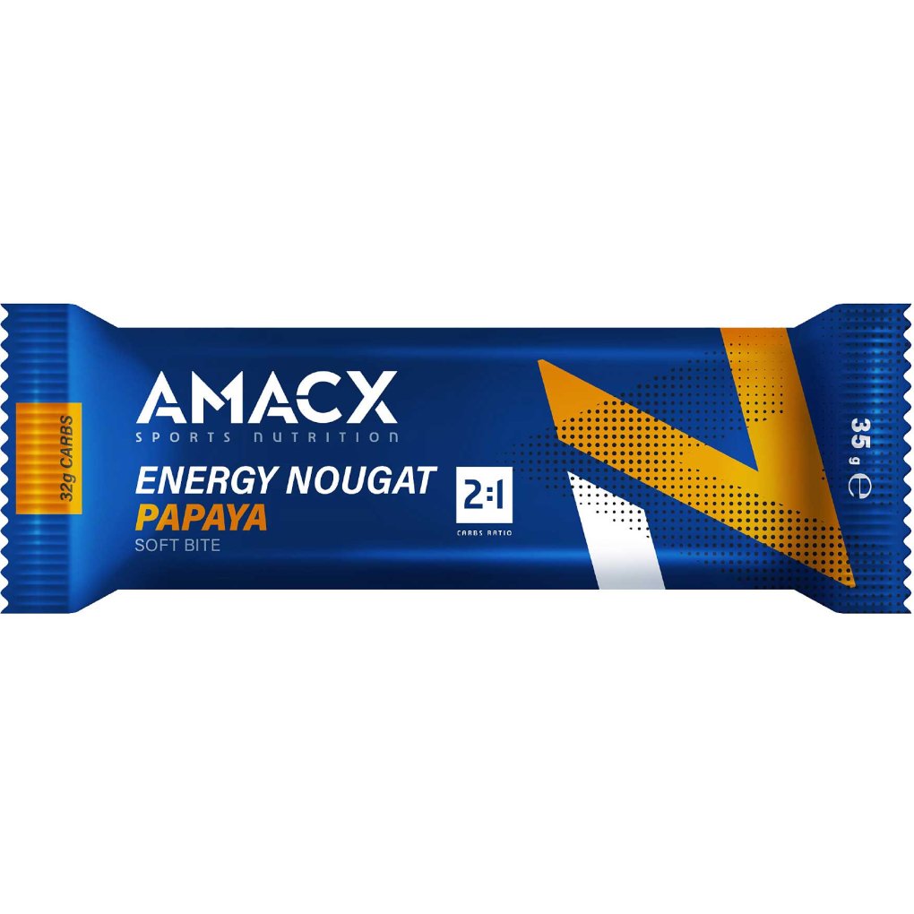 Amacx Energy Nougat Papaya - Carbohydrate Bar - 12x35g
