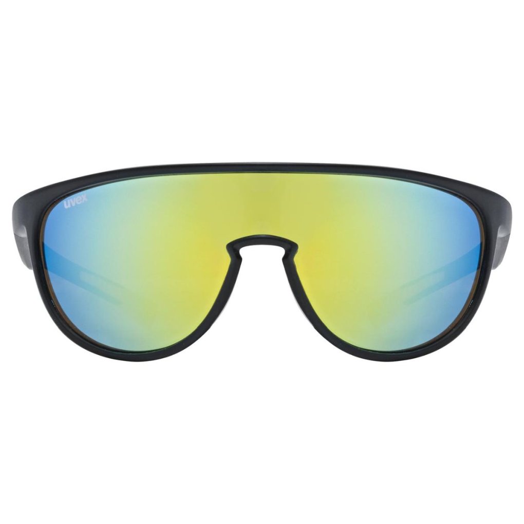 Uvex sportstyle 515 Kids Glasses - black matt/mirror yellow
