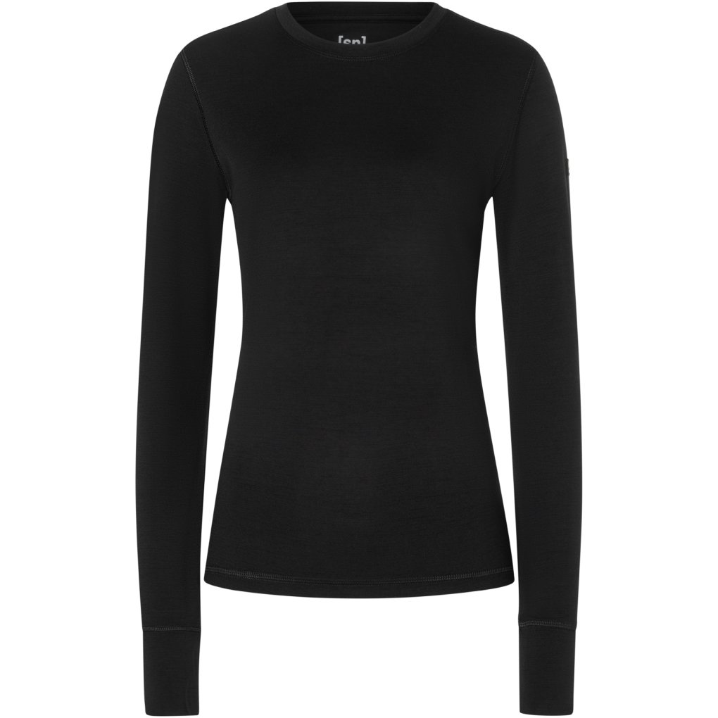 SUPER.NATURAL Lux Base Longsleeve Women - Jet Black