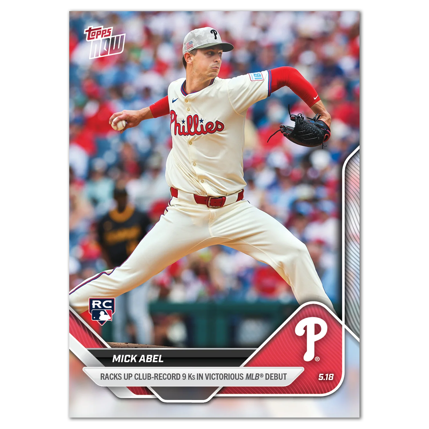 Mick Abel - 2025 MLB Topps NOW® - Card 194 - LOOK FOR AUTO-RELICS