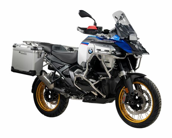 Touratech suitcase Complete kit ZEGA Pro 31/31 - Gray support included - Gray anodizedBMW 1300 R 1300 GS ADVENTURE - 2024 - 2026Ref: Trt01284A / 01-035-6701-0