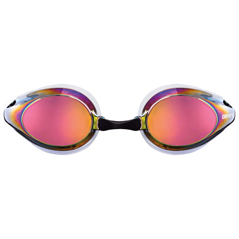 arena Tracks Mirror Swimming Goggles - Red Revo/White/Black