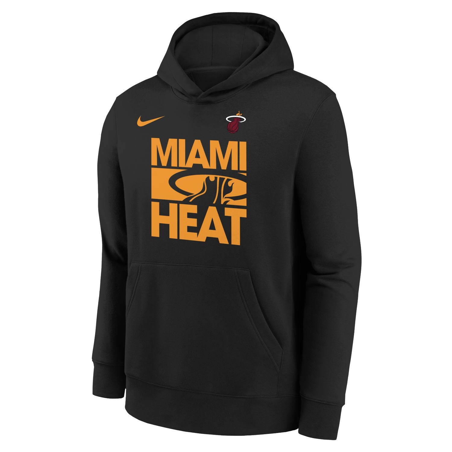 Miami Heat NBA Courtside Nike Club Hoodie Black (YOUTH)