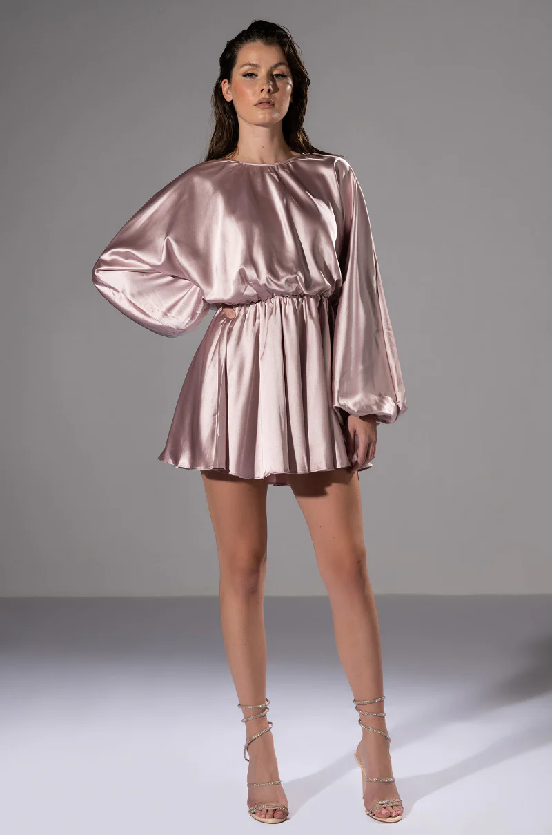 Time To Dine Long Sleeve Mini Dress
