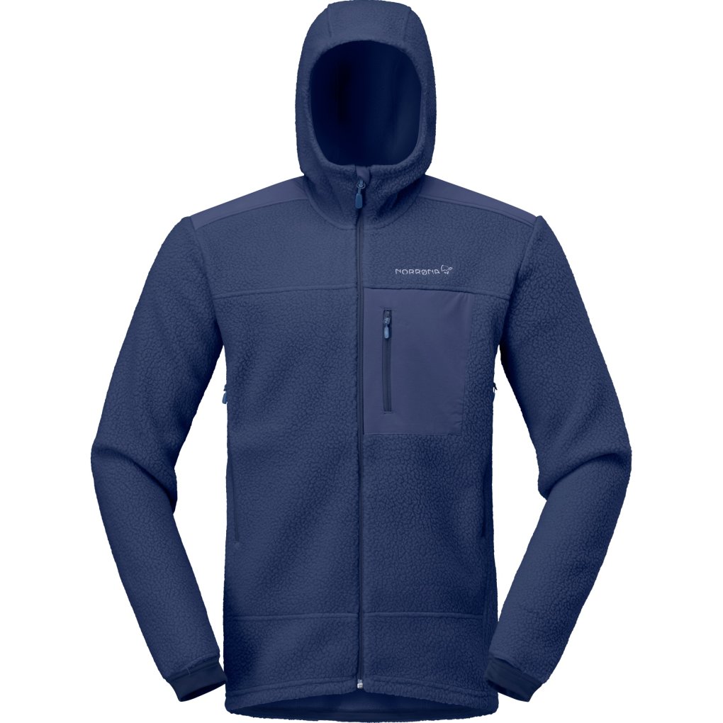 Norrona trollveggen warm3 Zip Hood Jacket Men - Indigo Night