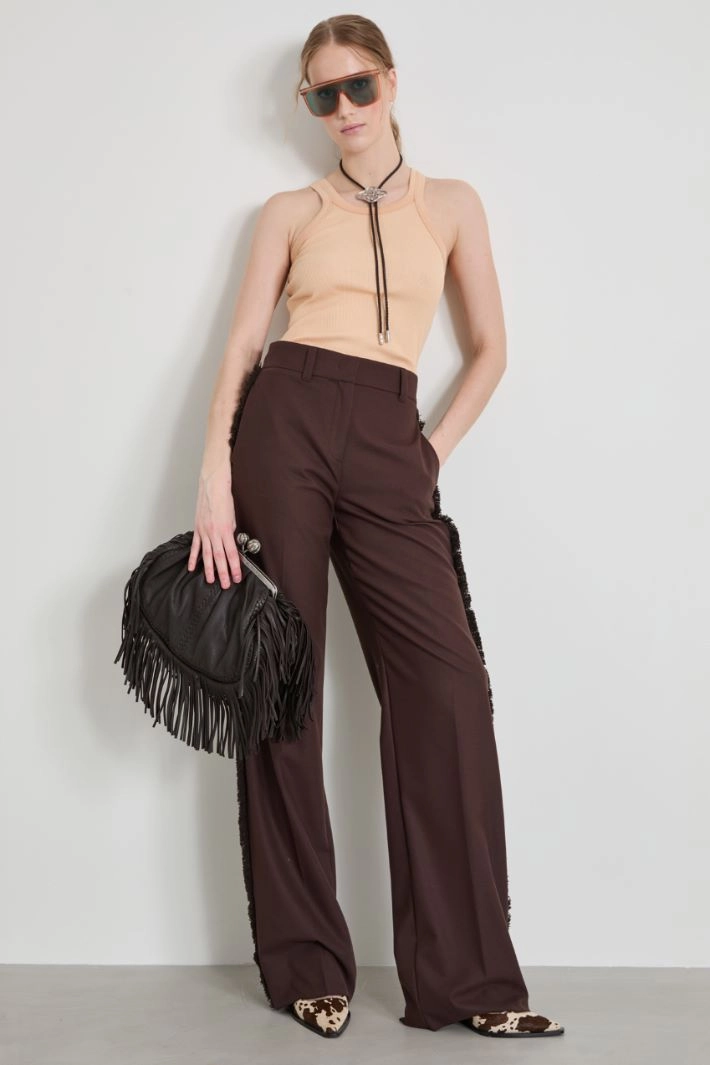 Cotton and silk tank top - PINK