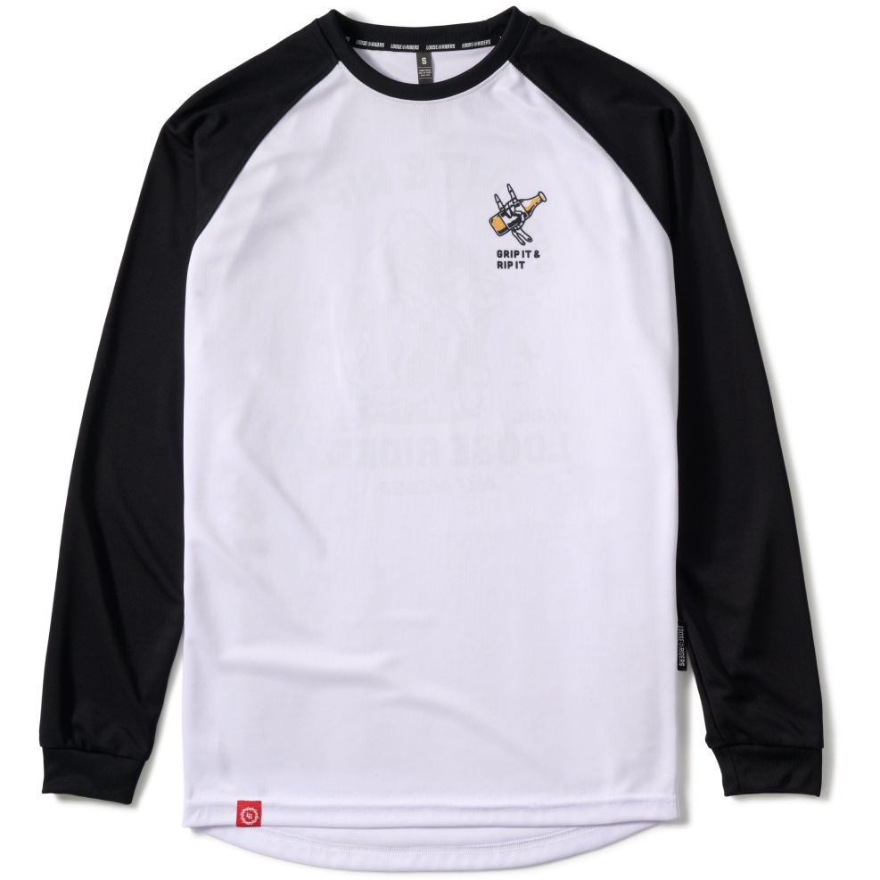 Loose Riders Grip It! Long Sleeve Jersey Men - Good Times White