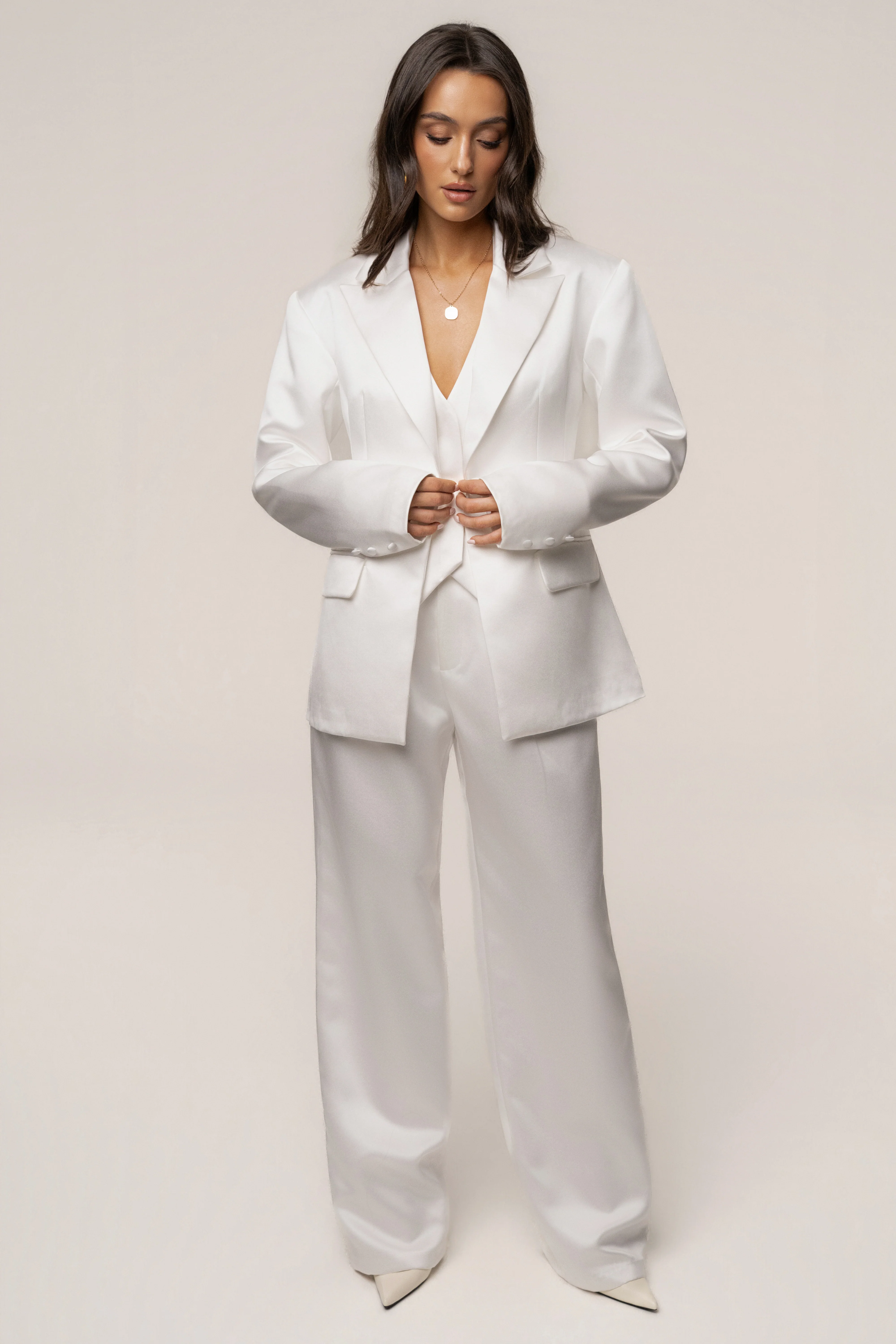 White City Nights Satin Trouser