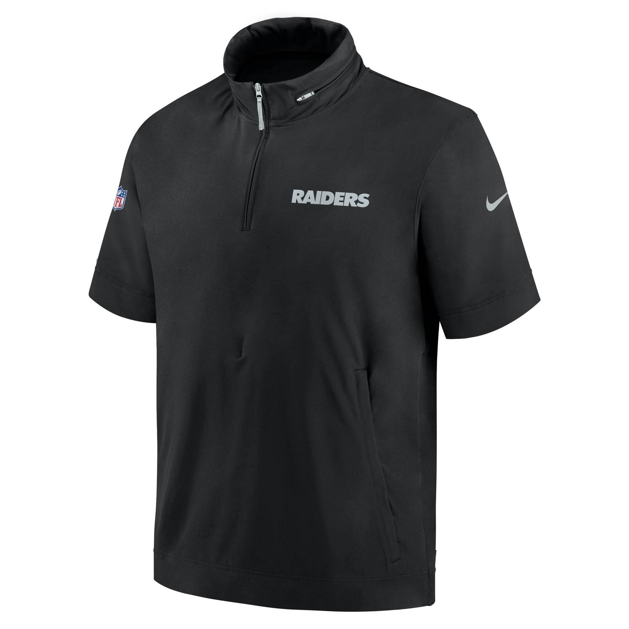 Las Vegas Raiders 2024 NFL Sideline Nike Lightweight Coach Jacket Black