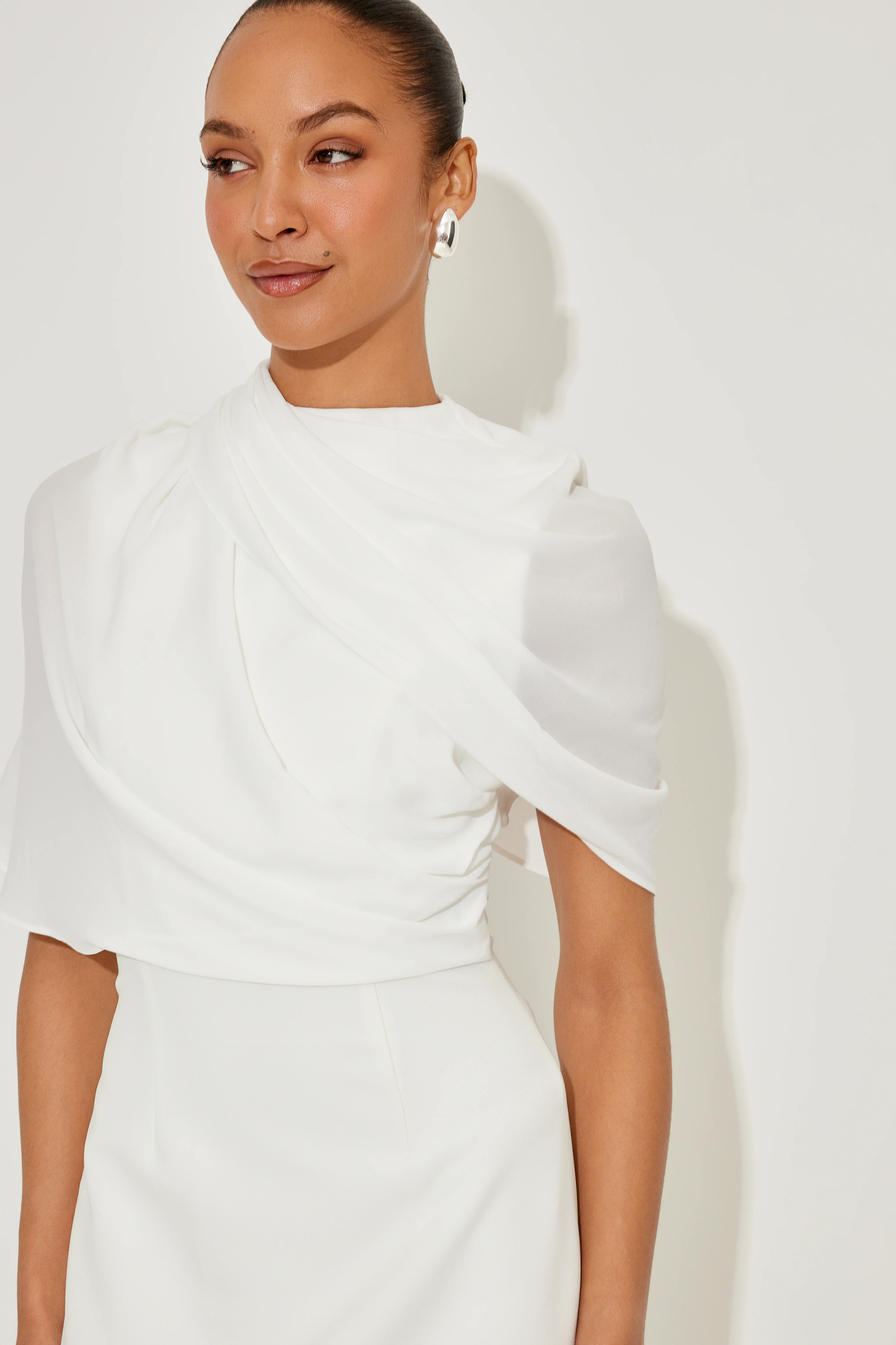 Gathered Midi Dress