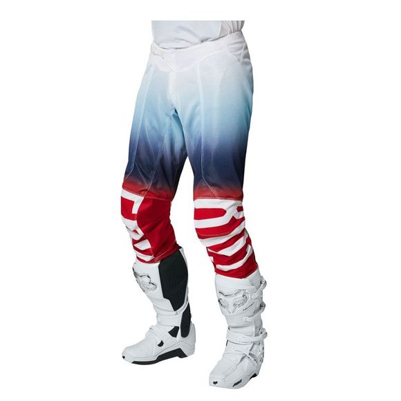 Fox AIRLINE REEPZ cross pants - WHITE RED BLUE 2023 - White / RedRef: FX3335