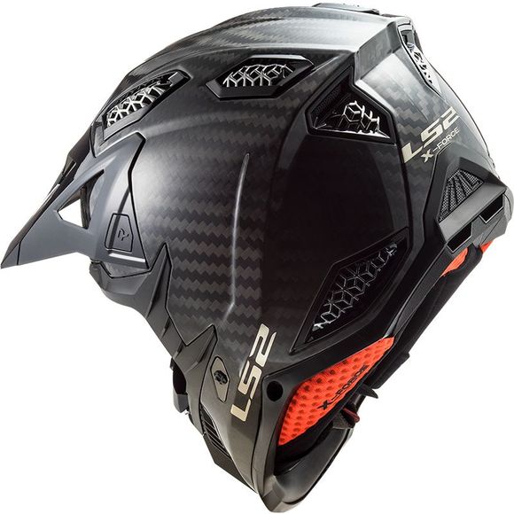 Cross helmet LS2 MX703 C - X -FORCE - GLOSS CARBON 2024 - CarbonRef: LS0717
