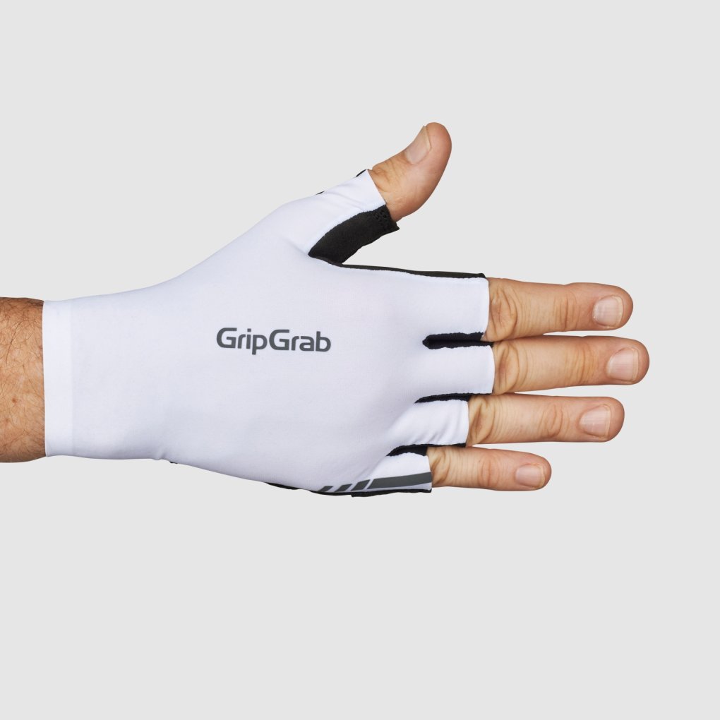 GripGrab FastStream Aero Short Finger Gloves - White