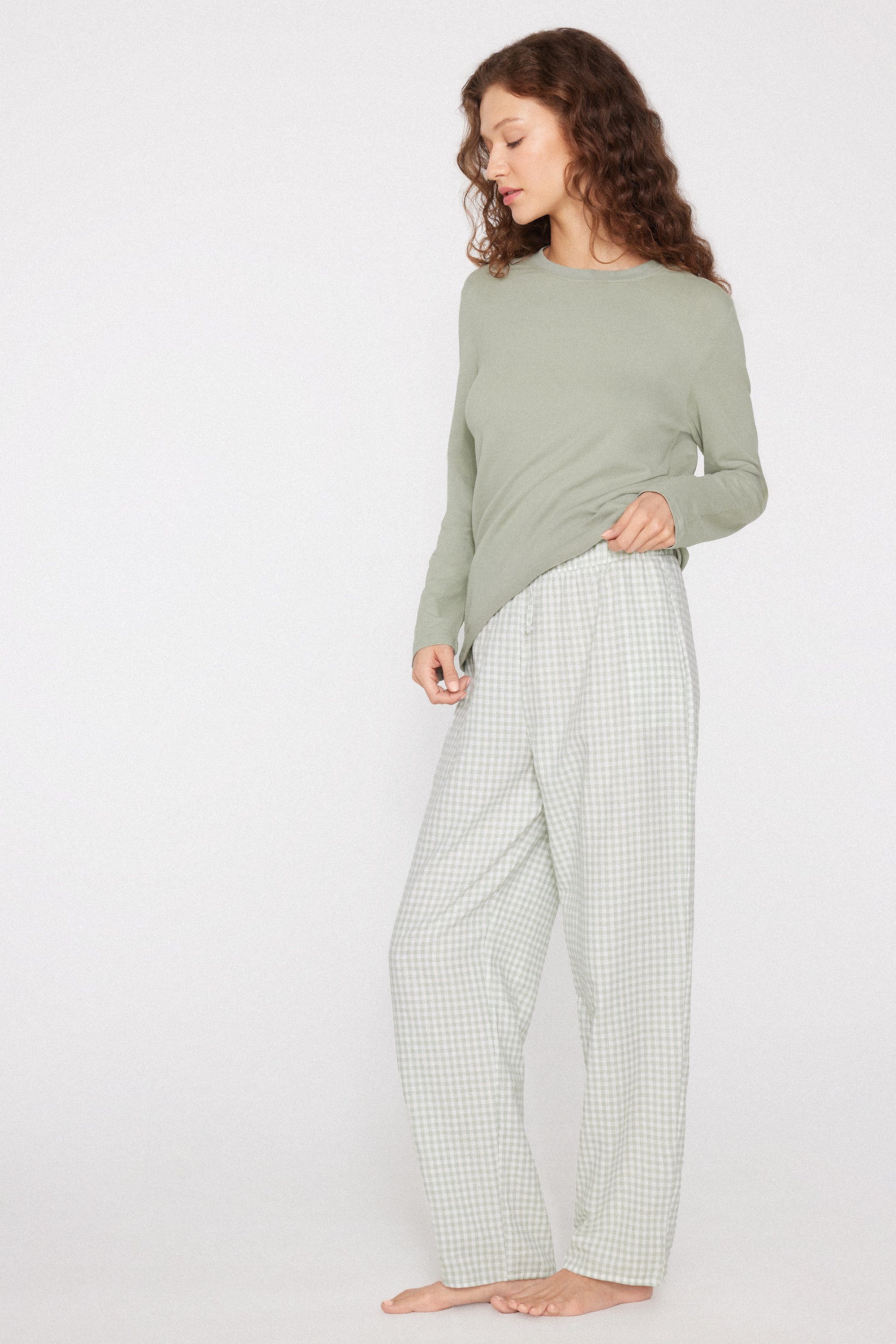 Cotton Canvas Drawstring Trousers