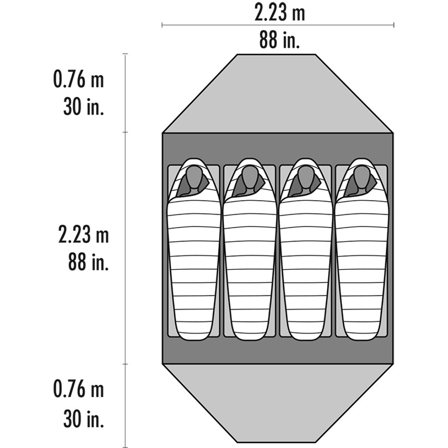 MSR Elixir 4 Tent - Green