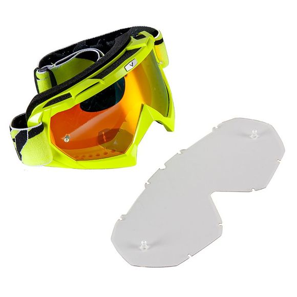 Prov VISION BIKKI YELLOW FLUO IRIDIUM 2018 cross mask - YellowRef: POV0006