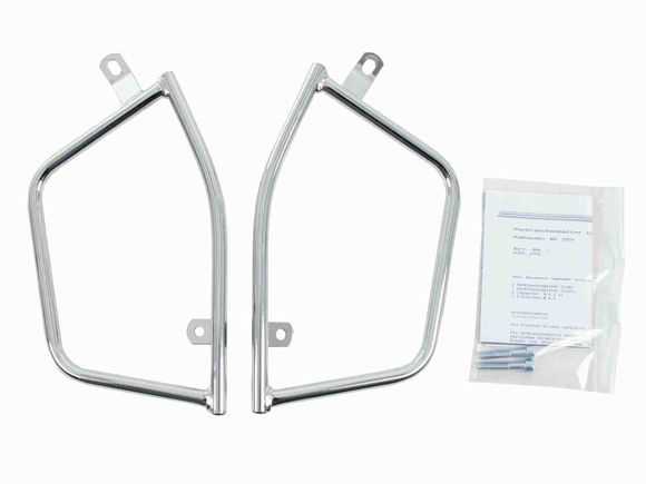 Hepco & Becker Tubular saddlebag spreaders for leather saddlebags - chromeRef: HBE05532A / 625251 00 02