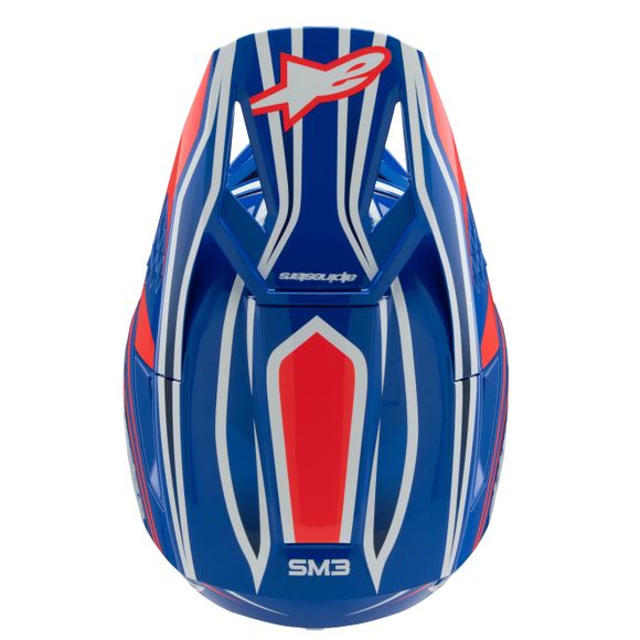 Casque cross Alpinestars SUPERTECH S-M3 - WURX - ENFANT - Bleu / RougeRef : AP3394