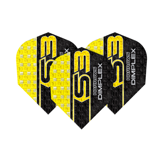 Harrows Dimplex S3 Flights - Yellow