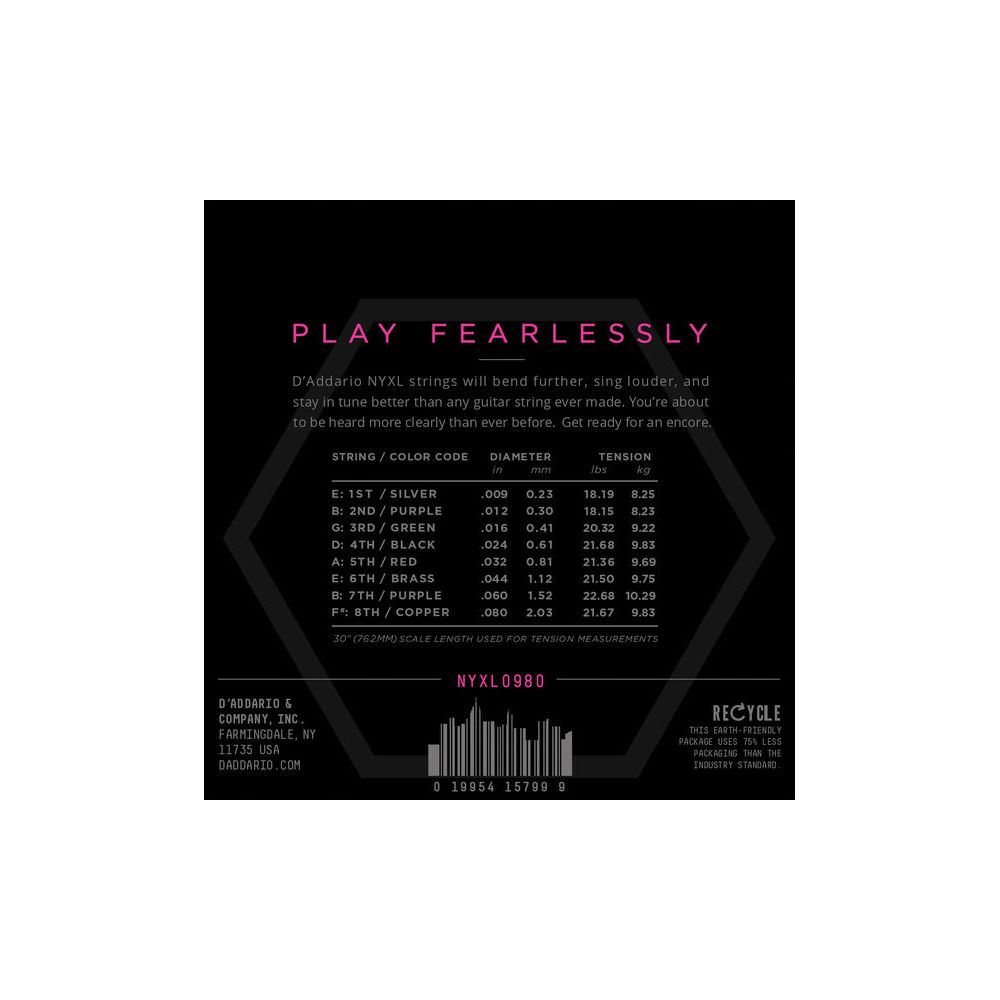 Daddario NYXL0980 – Thomann Ireland