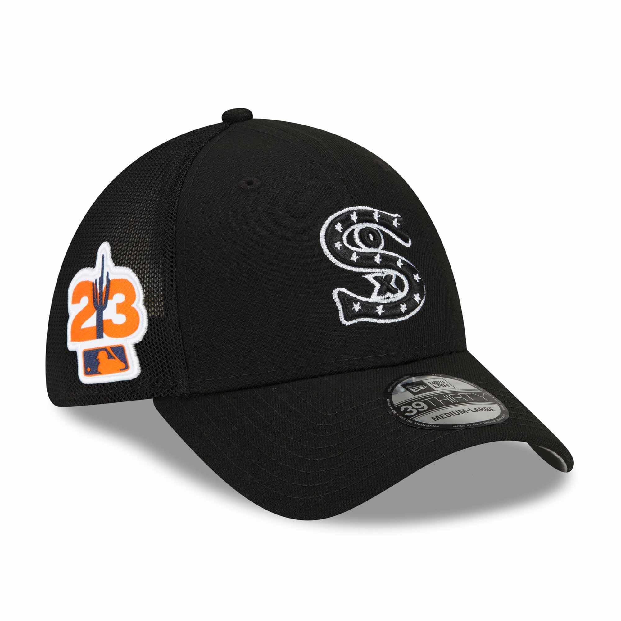 Chicago White Sox 2023 Spring Training MLB New Era 39THIRTY Flex Cap Black