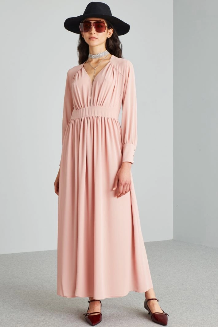 Long sleeved dress - PASTEL PINK