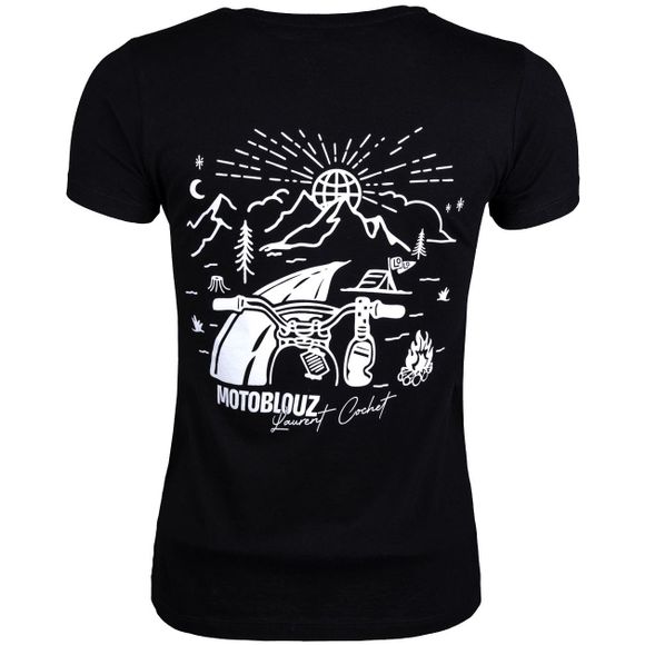 Motoblouz X LAURENT COCHET T-Shirt - WOMEN - 20TH ANNIVERSARY - BlackRef: MB0420