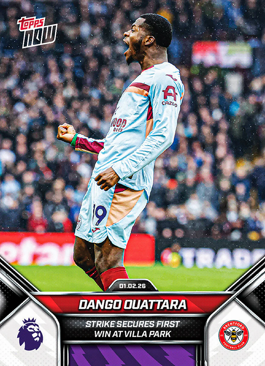 Dango Ouattara - 2025-26 Premier League Topps NOW® - Card 124 - PR: 149