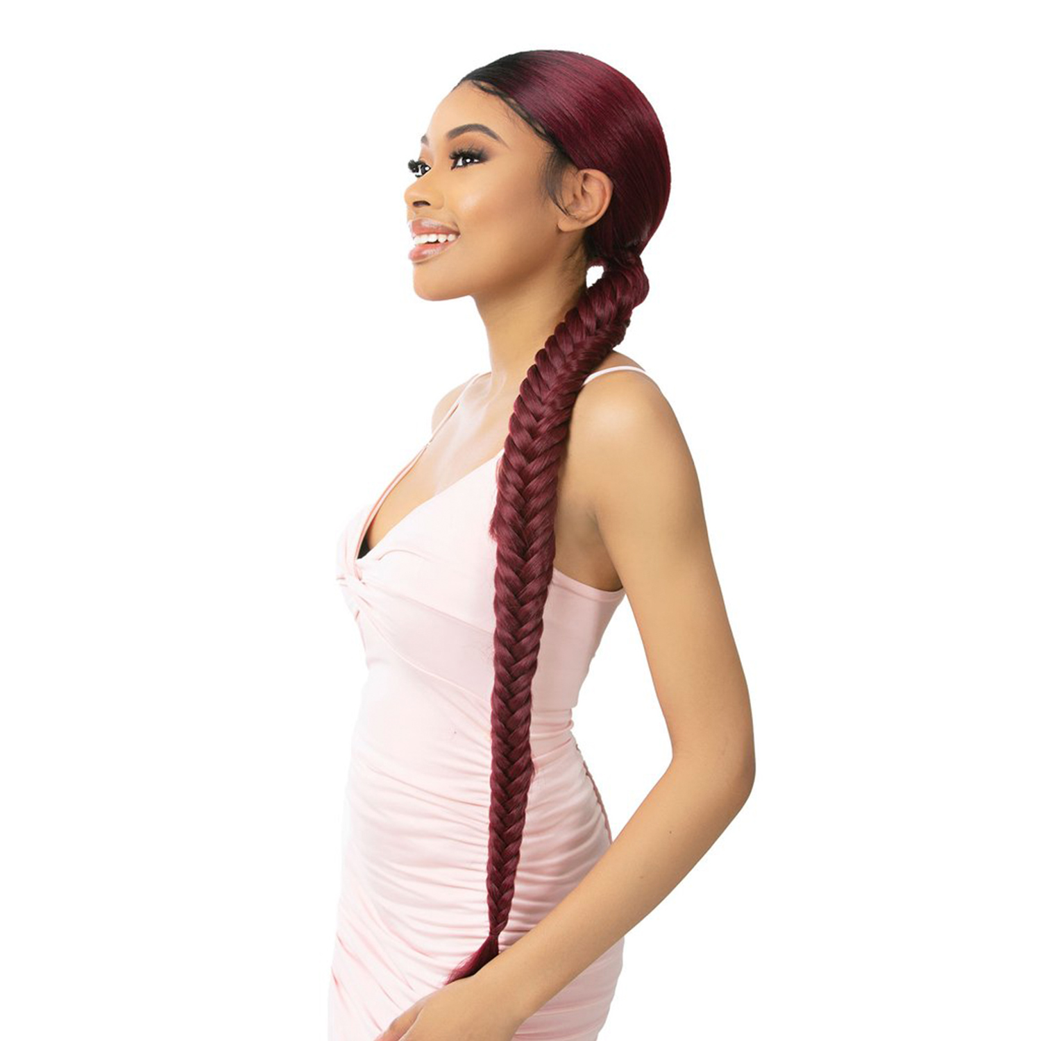 Nutique Illuze HD Lace Front Wig Glueless Illuze Lace Fishtail Braided 36