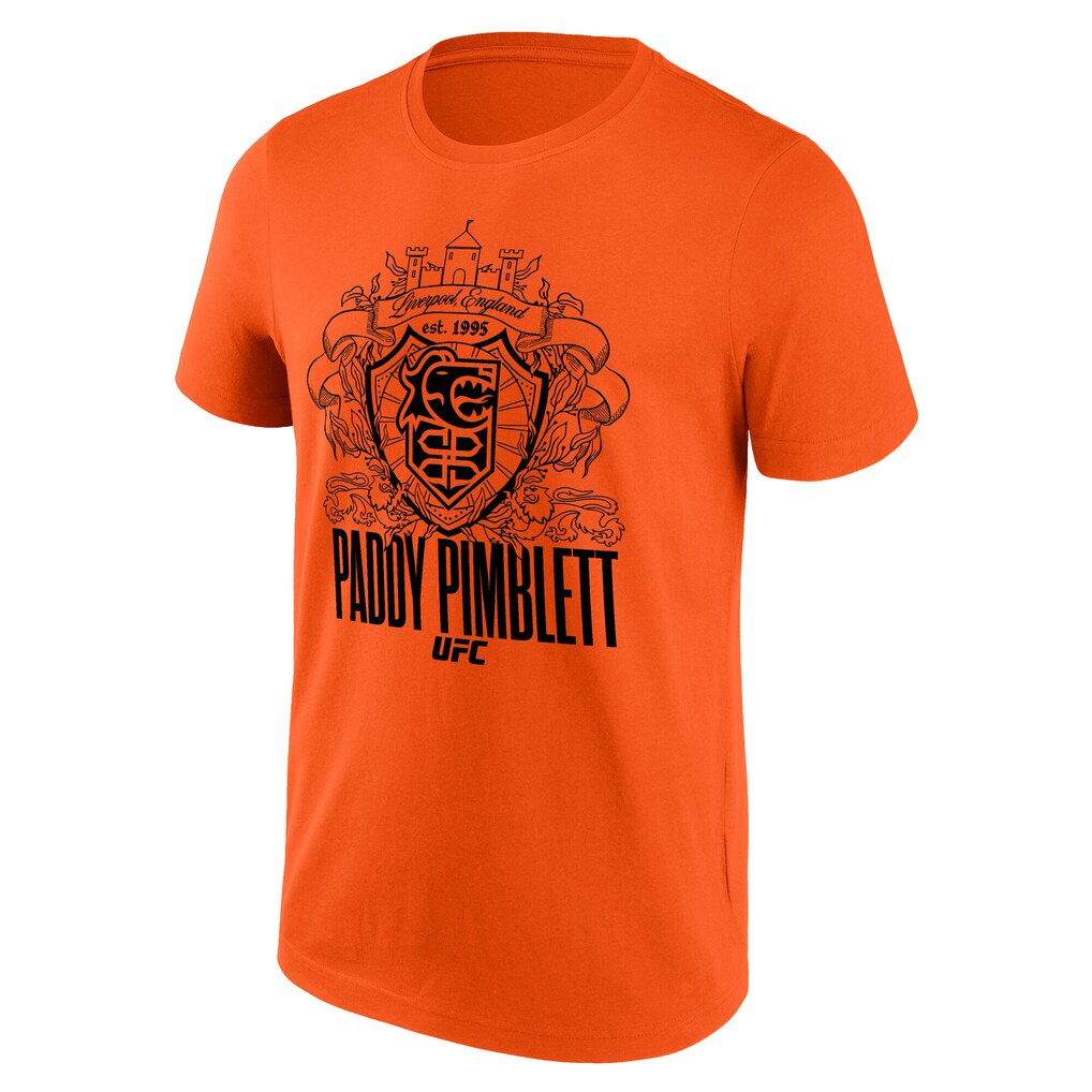 UFC Paddy Pimblett Crest T-Shirt - Orange - Mens
