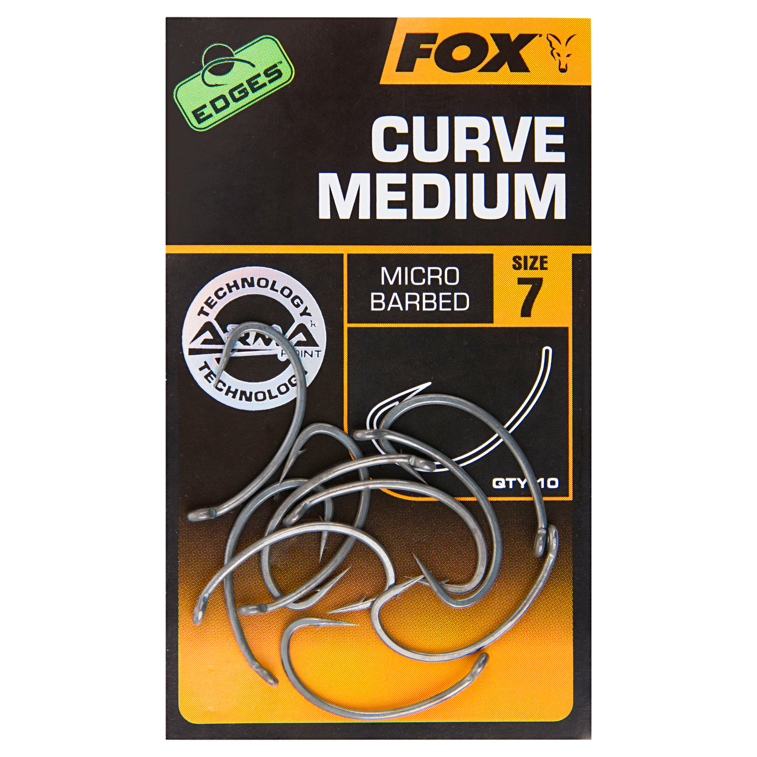 Fox Fishing hooks Edges Curve Medium Hooks X10
