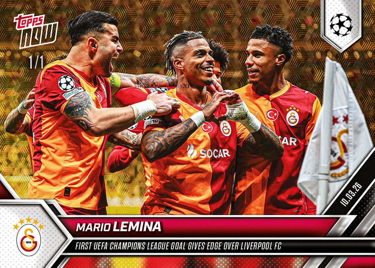 Mario Lemina - 2025-26 UCL Topps NOW® - Card 101 - PR: 364