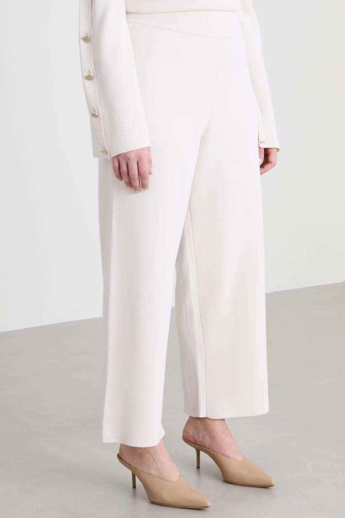 Knit trousers - CREAM