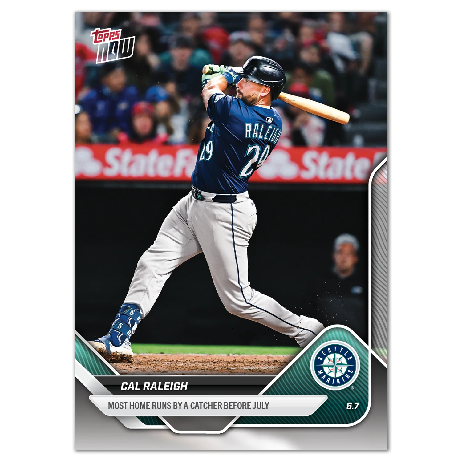 Cal Raleigh - 2025 MLB Topps NOW® - Card 270