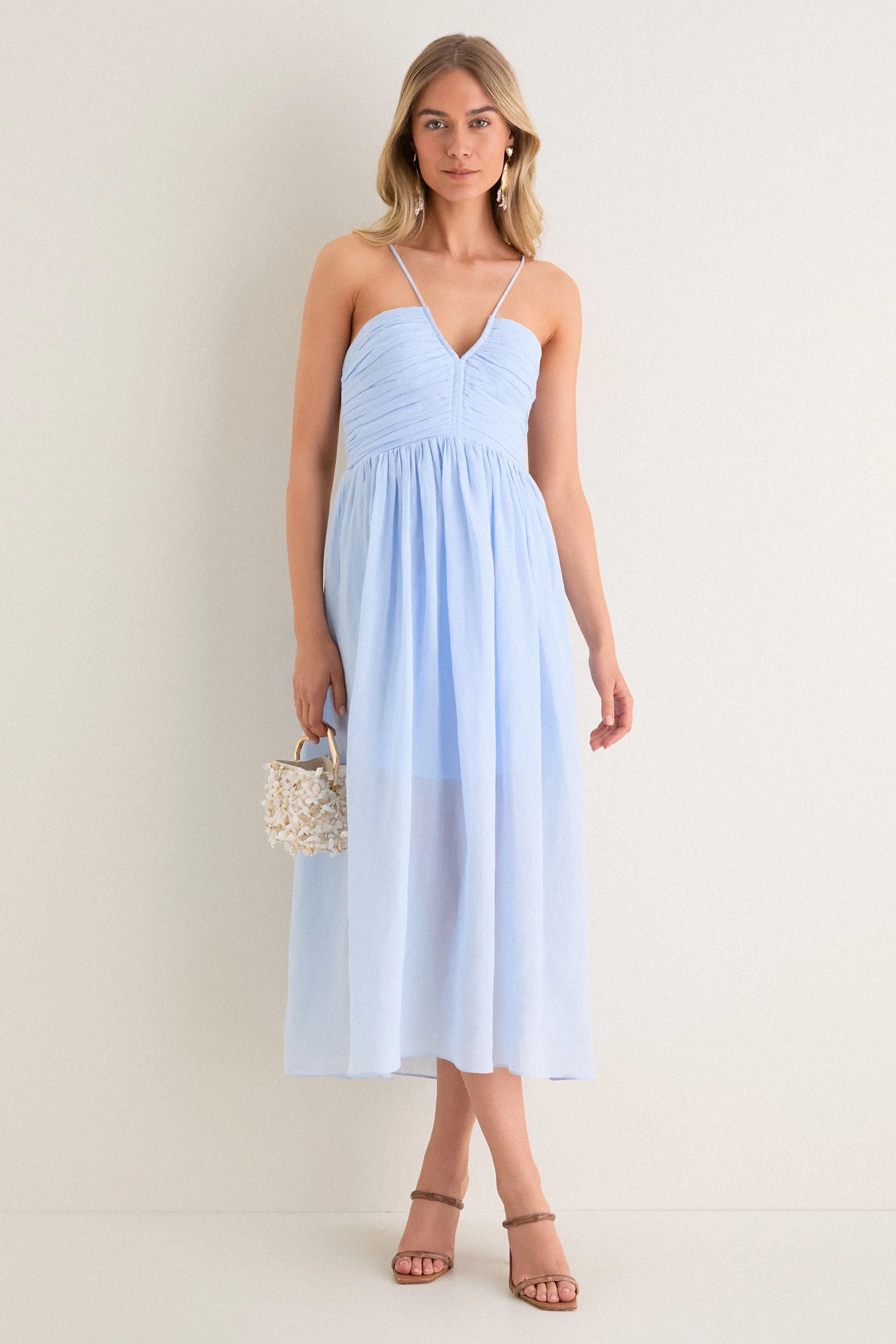 Sky Blue Rumi Midi Dress