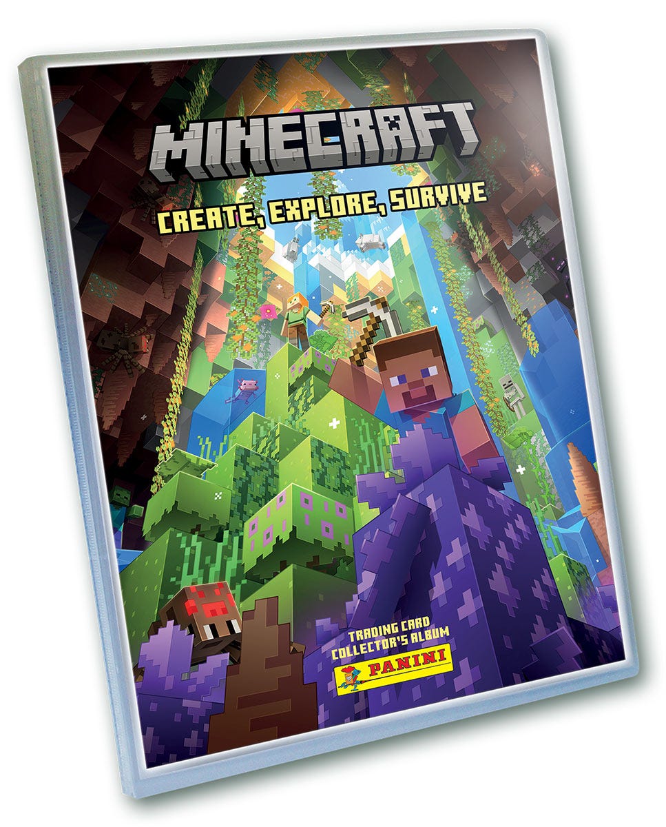 Minecraft 'Create, Explore, Survive' Trading Cards - missing cards