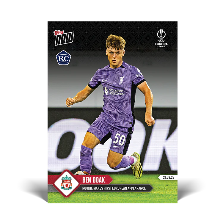 Topps UK - Ben Doak - Rookie makes first European appearance - UEL TOPPS NOW® Card #6
