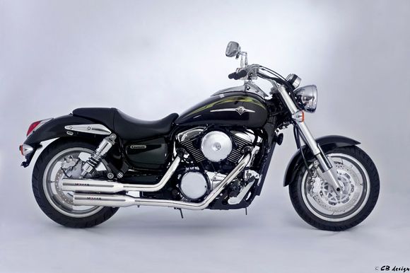 Miller Exhaust Complete Line Black Slashcut TipRef: Mil01244A / Ka-Vn1516N-X42.09