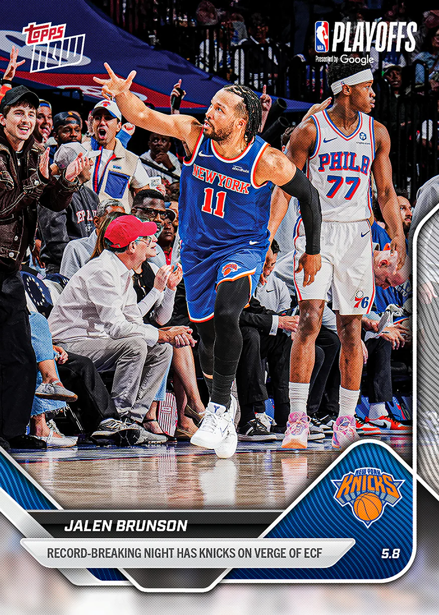 Jalen Brunson - 2025-26 NBA Topps NOW® - Card 301 - PR: 2498